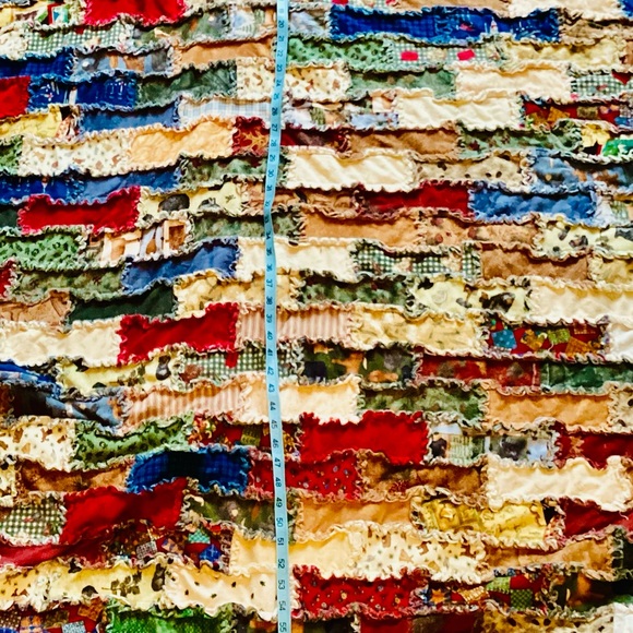 💍  DOUBLE Wedding RING QUILTED SHAM  Patchwork   100% COTTON  NWOT - Picture 12 of 16